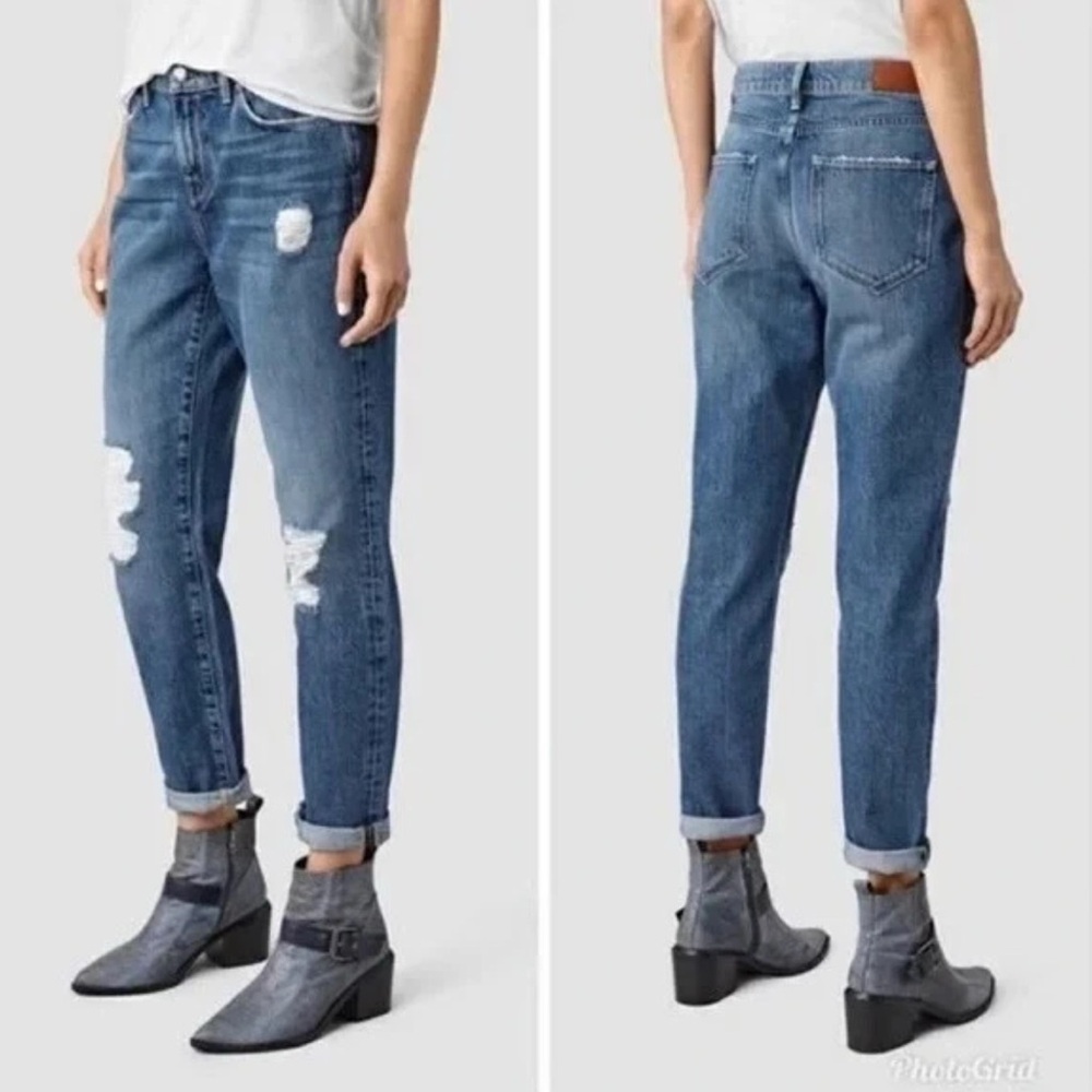 All Saints Amy Girlfriend Jeans - Size 28